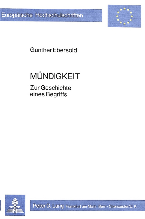 Mündigkeit - Günther Ebersold