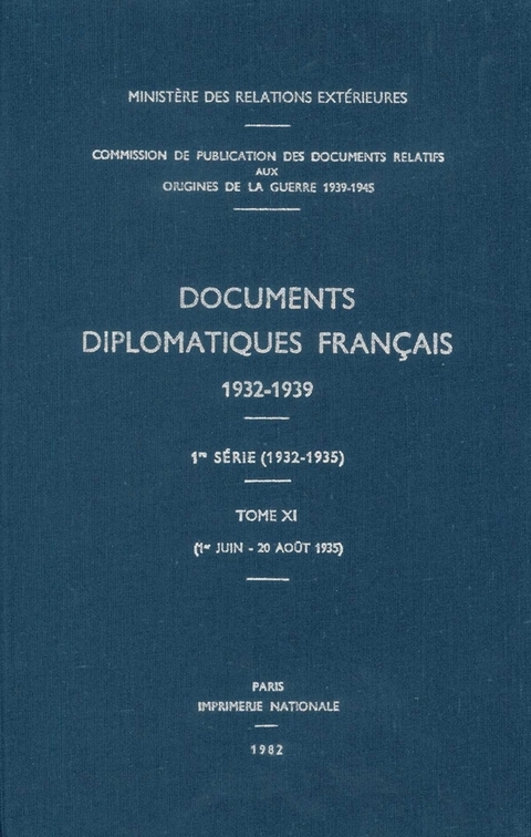Documents Diplomatiques Français - 