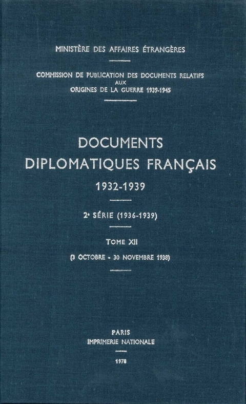 Documents Diplomatiques Français - 