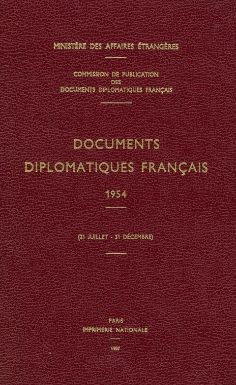 Documents Diplomatiques Français - 