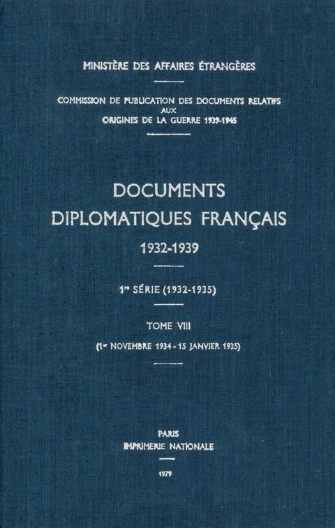 Documents Diplomatiques Français - 