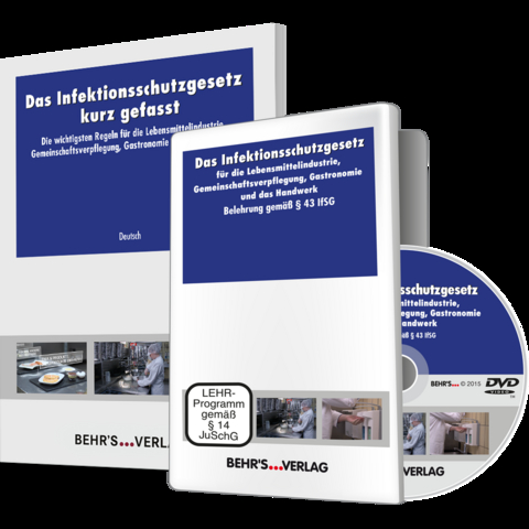 Das Infektionsschutzgesetz - deutsch (DVD) + IFSG kurz gefasst (10 Broschüren in versch. Sprachen)