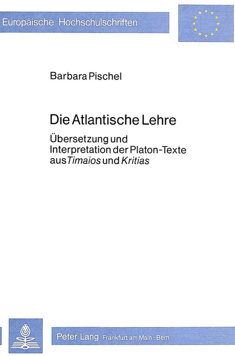 Die atlantische Lehre - Barbara Pischel
