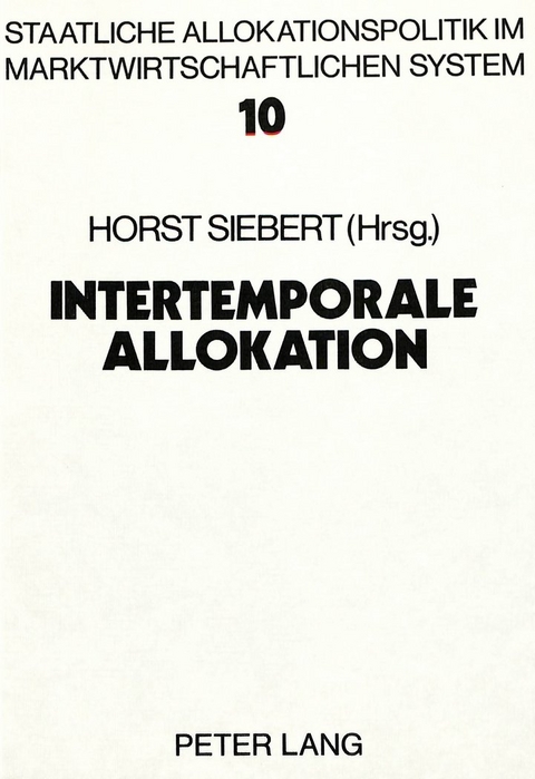 Intertemporale Allokation