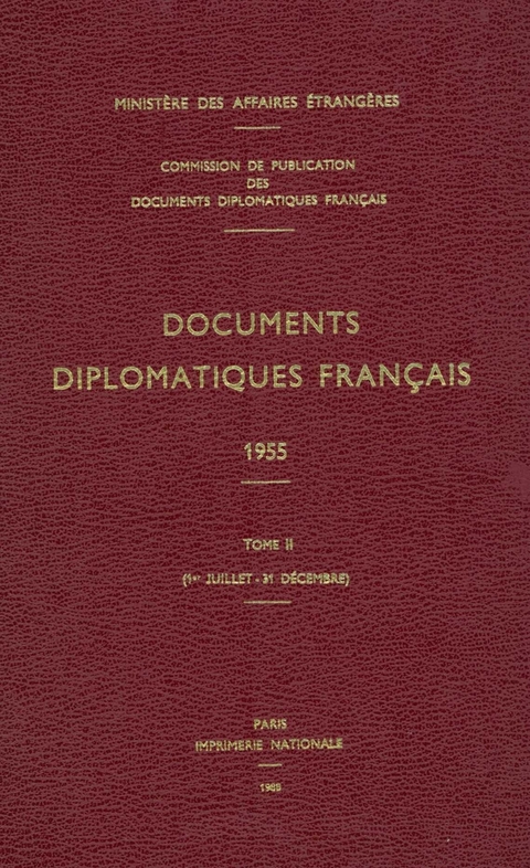 Documents Diplomatiques Français - 