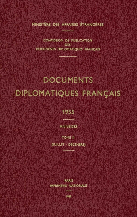 Documents Diplomatiques Français - 