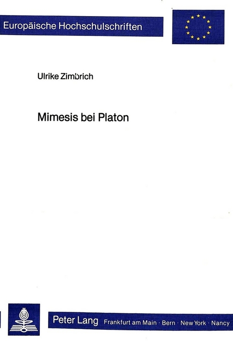 Mimesis bei Platon - Ulrike Zimbrich