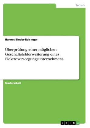 ÃberprÃ¼fung einer mÃ¶glichen GeschÃ¤ftsfelderweiterung eines Elektroversorgungsunternehmens - Hannes Binder-Reisinger