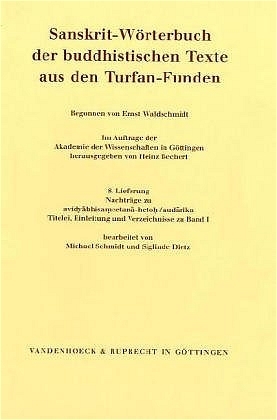 Sanskrit-Wörterbuch der buddhistischen Texte aus den Turfan-Funden. Lieferung 8 - Heinz Bechert