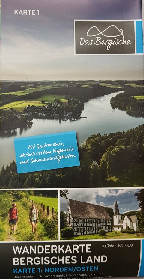 Bergisches Land (Norden/Osten) Wanderkarte 1 - 