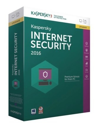 Kaspersky Internet Security 2016 Upgrade, 1 CD-ROM
