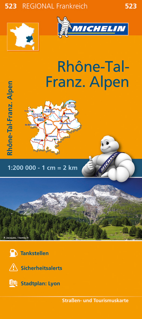 Michelin Rhonetal - FranzÃ¶sische Alpen