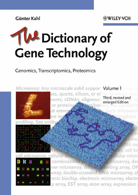 The Dictionary of Gene Technology - Günter Kahl