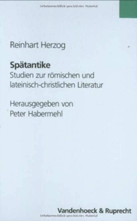 Spätantike - Reinhart Herzog