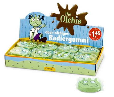 Die Olchis Radiergummi Display - Erhard Dietl