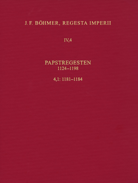 J.F. Böhmer, Regesta Imperii