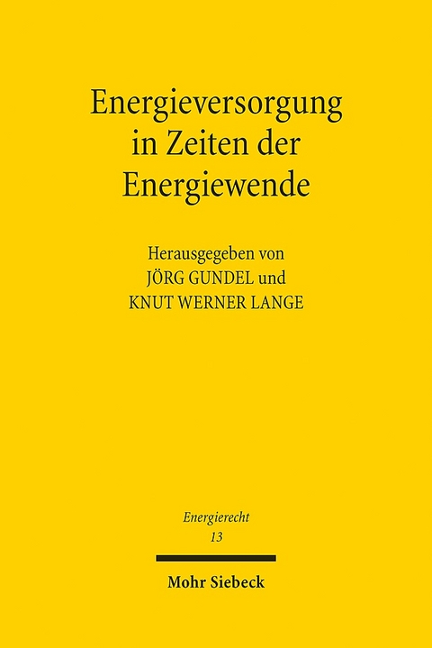 Energieversorgung in Zeiten der Energiewende - 