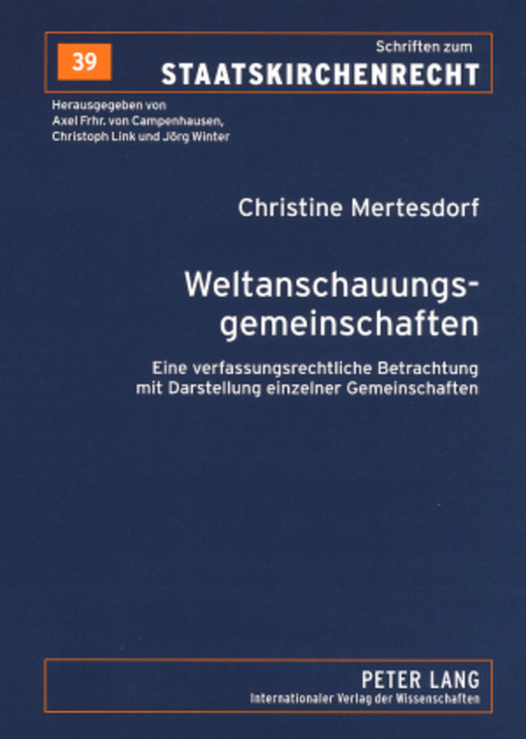 Weltanschauungsgemeinschaften - Christine Mertesdorf