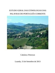 Estudo geral das Etimologias das Palavras do Portugues corrente - Cabulocc Peterson