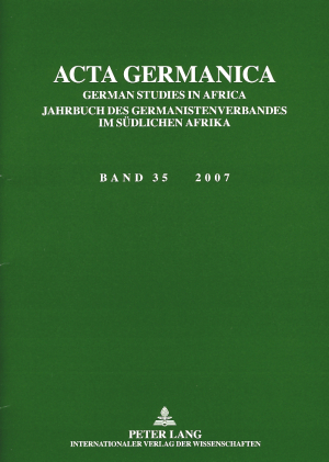 Acta Germanica - 