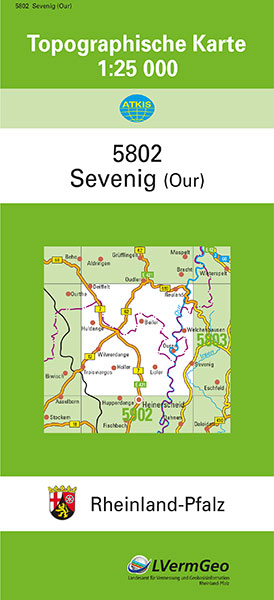 TK25 5802 Sevenig (Our) -  Landesamt für Vermessung und Geobasisinformation Rheinland-Pfalz