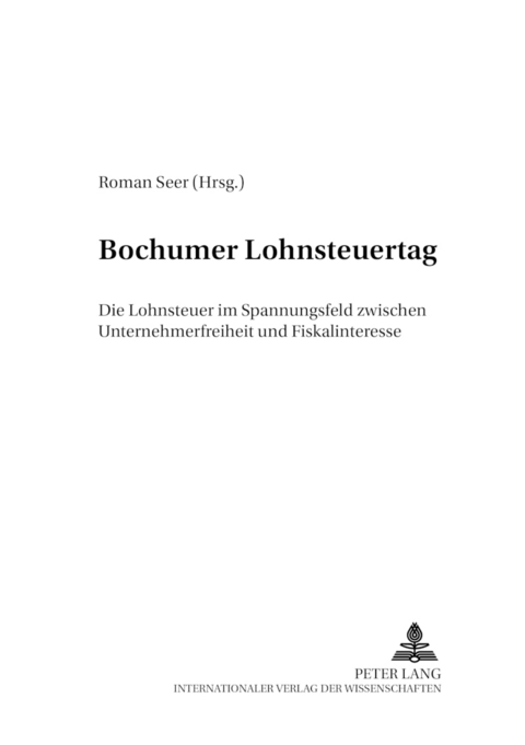 Bochumer Lohnsteuertag - 
