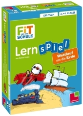 Fit für die Schule Lernspiel Deutsch 3. + 4. Klasse. Wettlauf um die Erde - Reiner Knizia