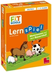 Fit für die Schule Lernspiel Deutsch 1. + 2. Klasse. Wettrennen auf dem Bauernhof - Reiner Knizia