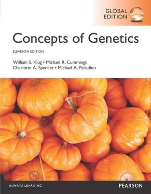Concepts of Genetics, Global Edition -- Mastering Genetics without Pearson eText - Michael Palladino, Charlotte Spencer, Michael Cummings, William Klug