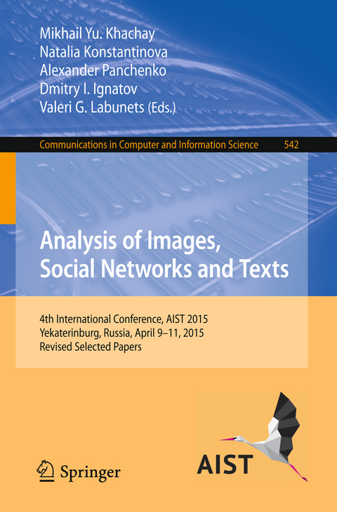 Analysis of Images, Social Networks and Texts - 