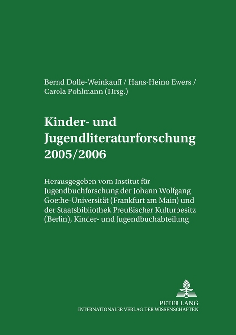 Kinder- und Jugendliteraturforschung 2005/2006 - 