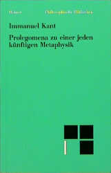 Prolegomena zu einer jeden künftigen Metaphysik, die als Wissenschaft wird auftreten können - Immanuel Kant