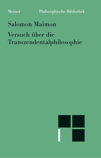 Versuch über die Transzendentalphilosophie - Salomon Maimon