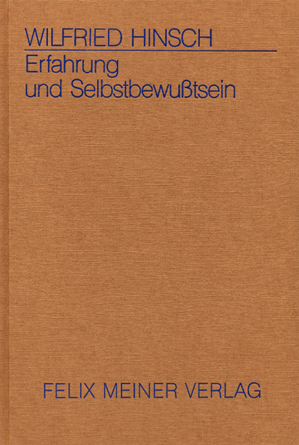 Erfahrung und Selbstbewusstsein - Wilfried Hinsch