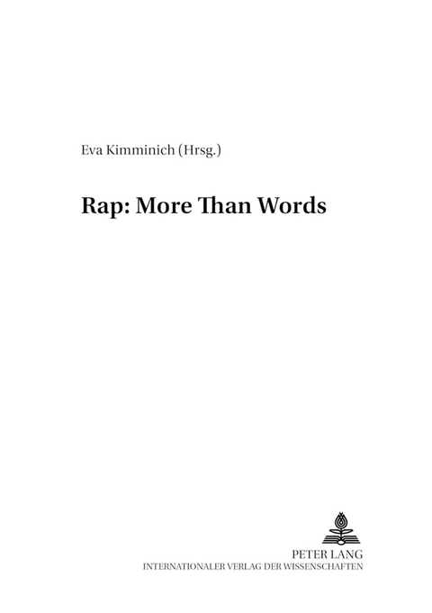 Rap: More Than Words - 