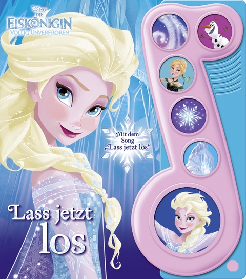 6-Button-Liederbuch, Disney - Die Eiskönigin, Lass jetzt los