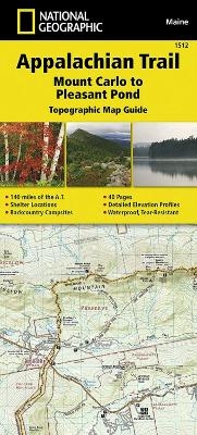 Appalachian Trail, Mount Carlo to Pleasant Pond, Maine -  National Geographic Maps