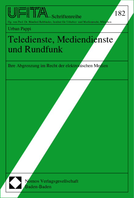 Teledienste, Mediendienste und Rundfunk - Urban Pappi