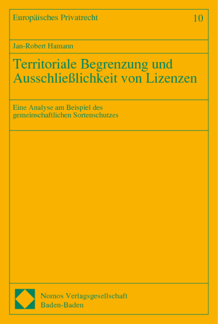 Territoriale Begrenzung und Ausschließlichkeit von Lizenzen