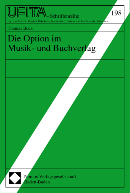 Die Option im Musik- und Buchverlag