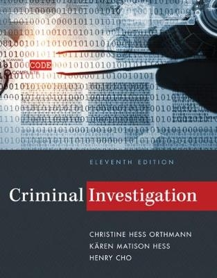 Criminal Investigation - Henry Cho, Kären Hess, Christine Hess Orthmann