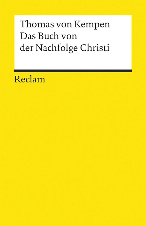 Das Buch von der Nachfolge Christi -  Thomas von Kempen