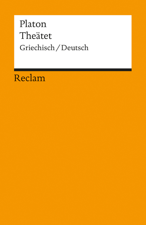 Theätet. Griech. /Dt -  Platon