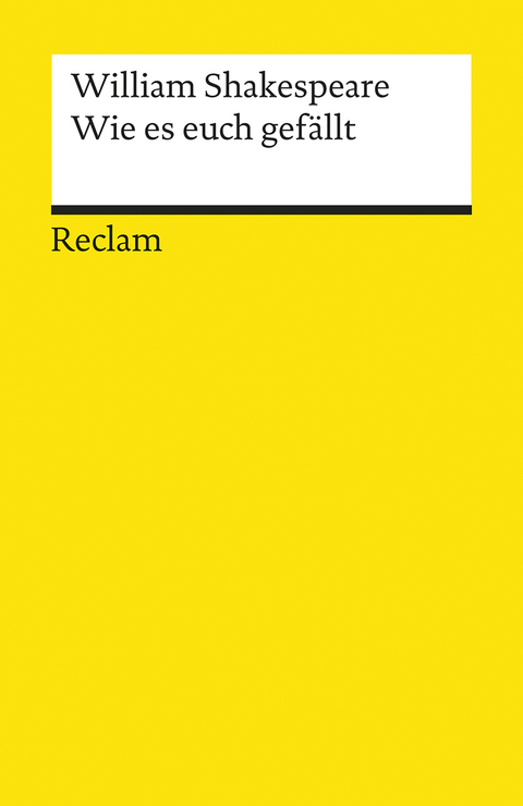 Wie es euch gefällt - William Shakespeare