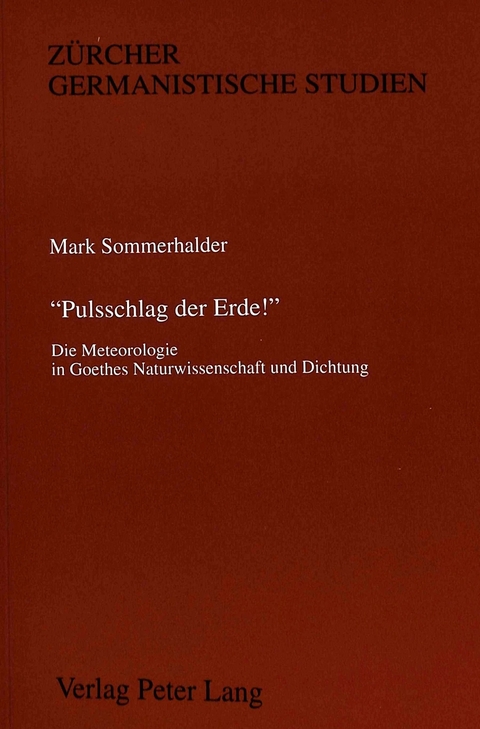 «Pulsschlag der Erde¿» - Mark Sommerhalder