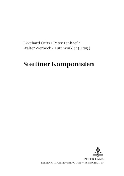 Stettiner Komponisten - 