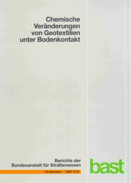 Chemische Veränderungen von Geotextilien unter Bodenkontakt - H F Schröder