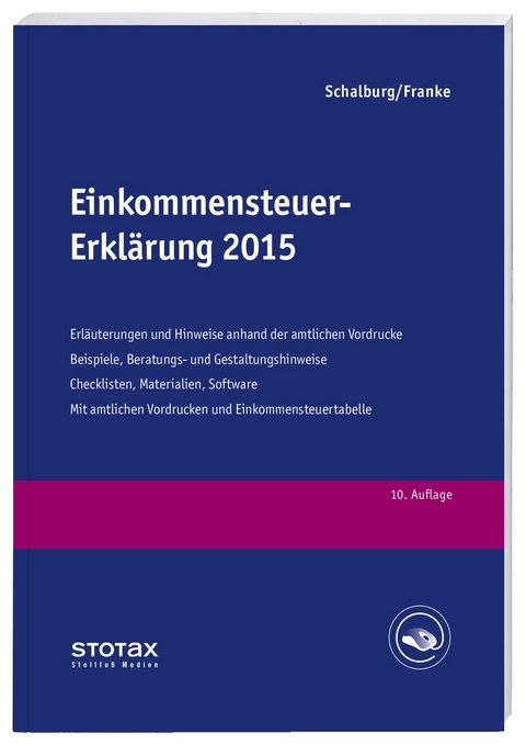 Einkommensteuer-Erklärung 2015 - Martin Schalburg, Tobias Franke