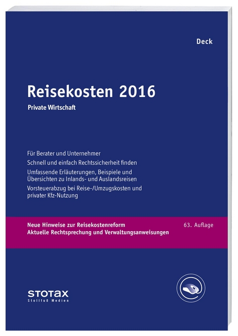 Reisekosten 2016 - Wolfgang Deck
