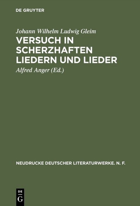 Versuch in Scherzhaften Liedern und Lieder - 